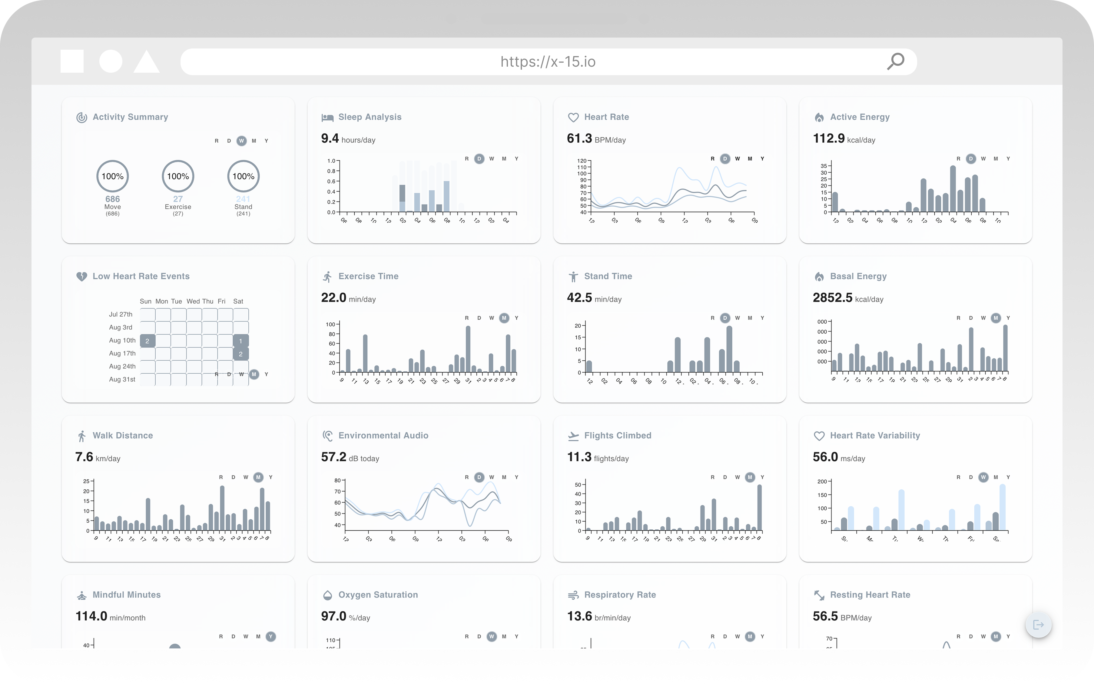 Desktop Health Dashboard